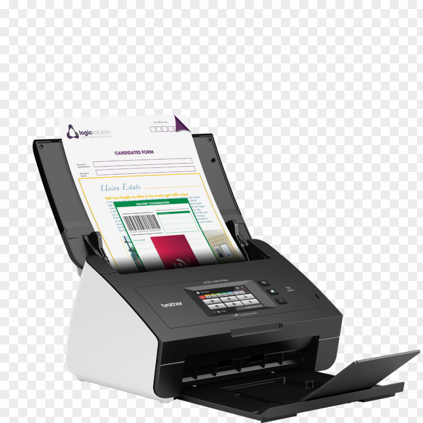 Scanner Image Automatic Document Feeder Brother Industries Management System PNG