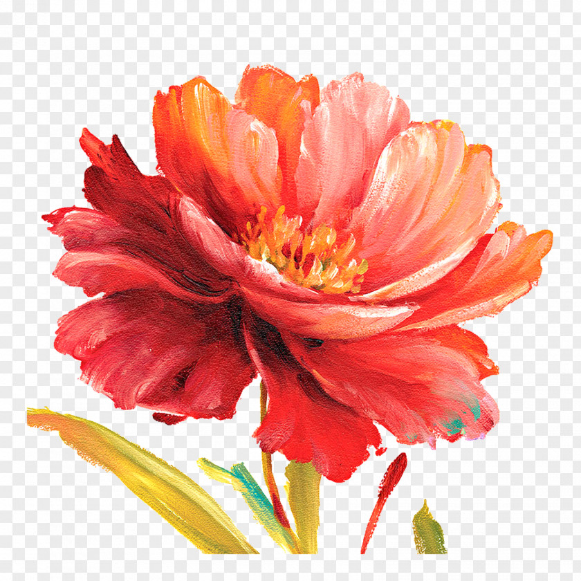 Watercolor Flower Painting Floral Design Art Decoupage PNG