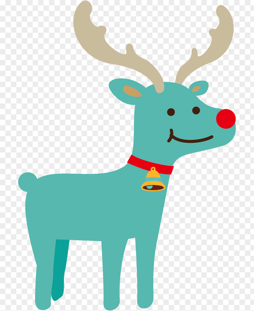 Animal Figure Sticker Reindeer Christmas PNG