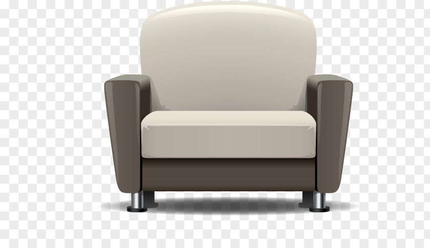 Single Sofa Club Chair Furniture Couch Upholstery Loveseat PNG