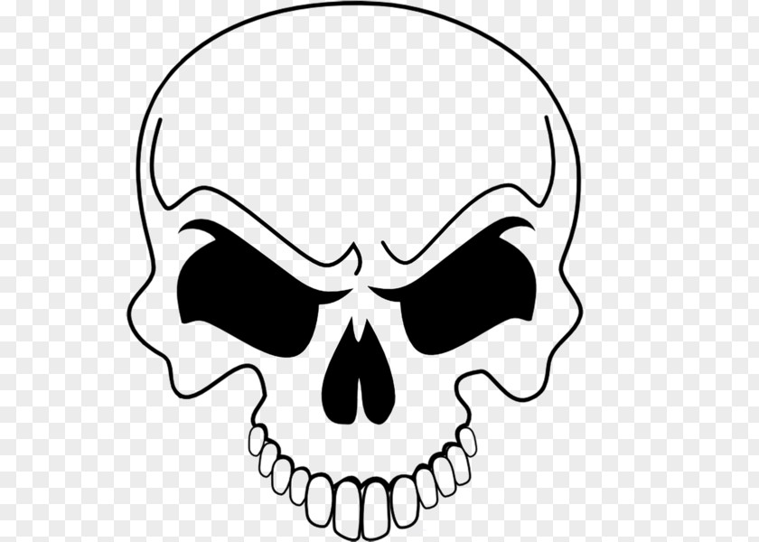 Skull Drawing Image Stencil Airbrush PNG