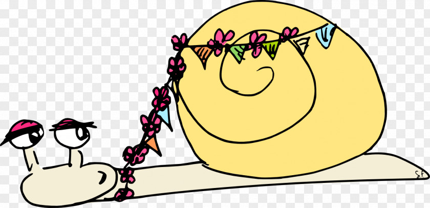 Snails Party Clip Art PNG