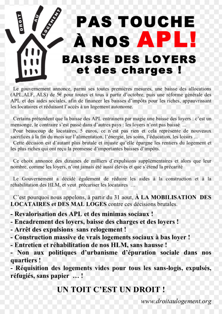 Tract Document Text Right To Housing Dwelling Société Des Autoroutes Rhône-Alpes S.A. PNG