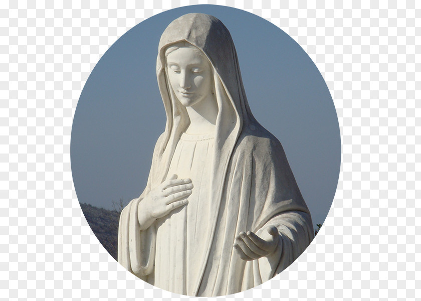 Virgen Mary Statue PNG