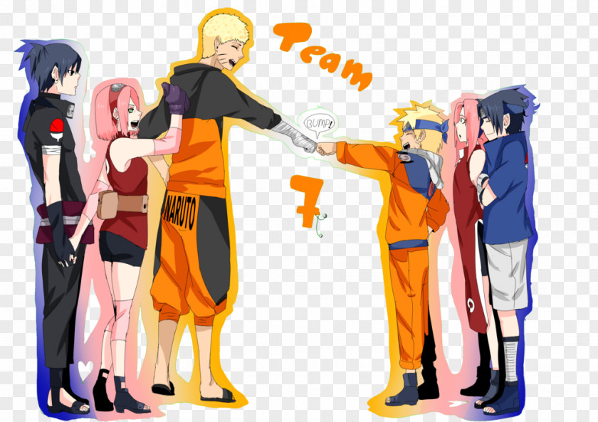 Team 7 Sasuke Uchiha Kakashi Hatake Fan Fiction Naruto PNG