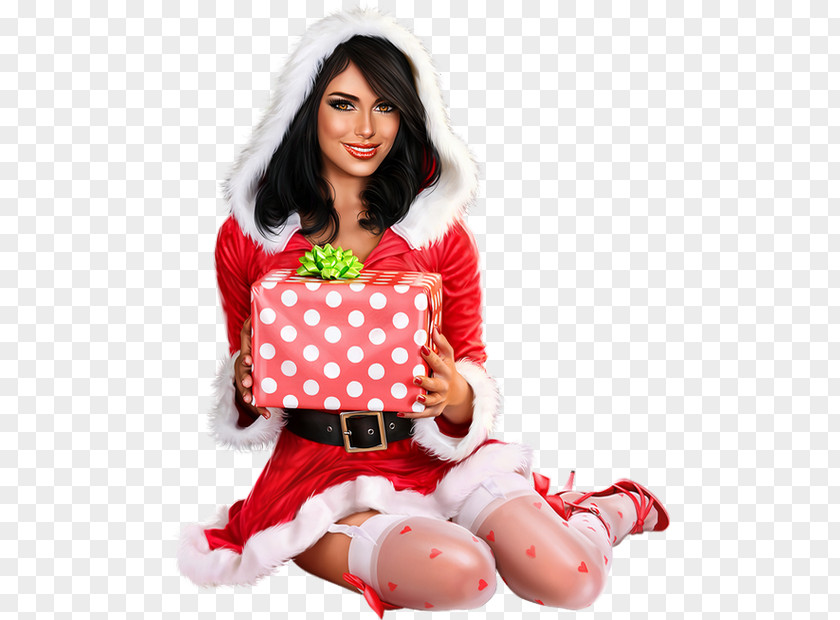 Christmas Woman Santa Claus PNG