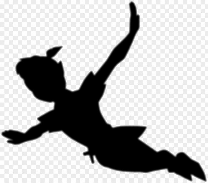 Peter Pan Tinker Bell Wendy Darling Captain Hook Silhouette PNG