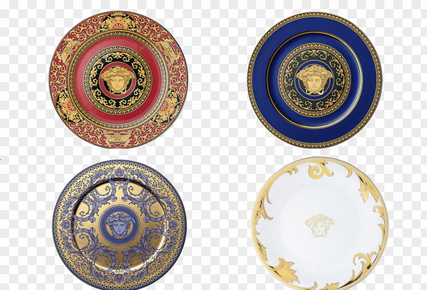 Plate Versace Porcelain Charger Brand PNG