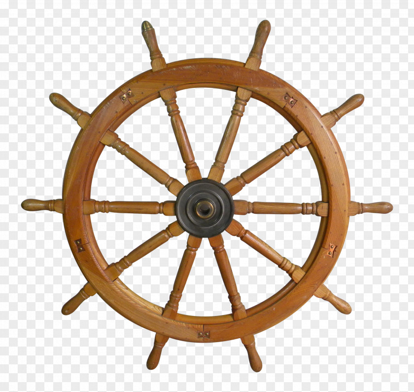 Steering Wheel Ship's Wood Helmsman PNG