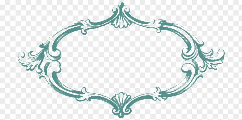 Teal Border Frame HD Picture Clip Art PNG