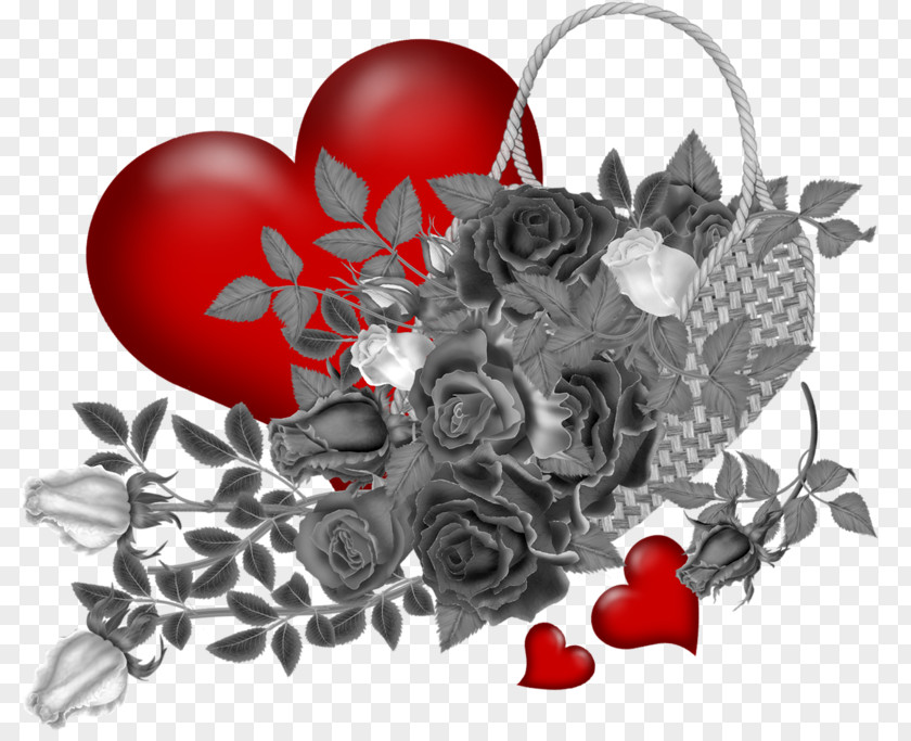 Valentine's Day Paper Flower Clip Art PNG