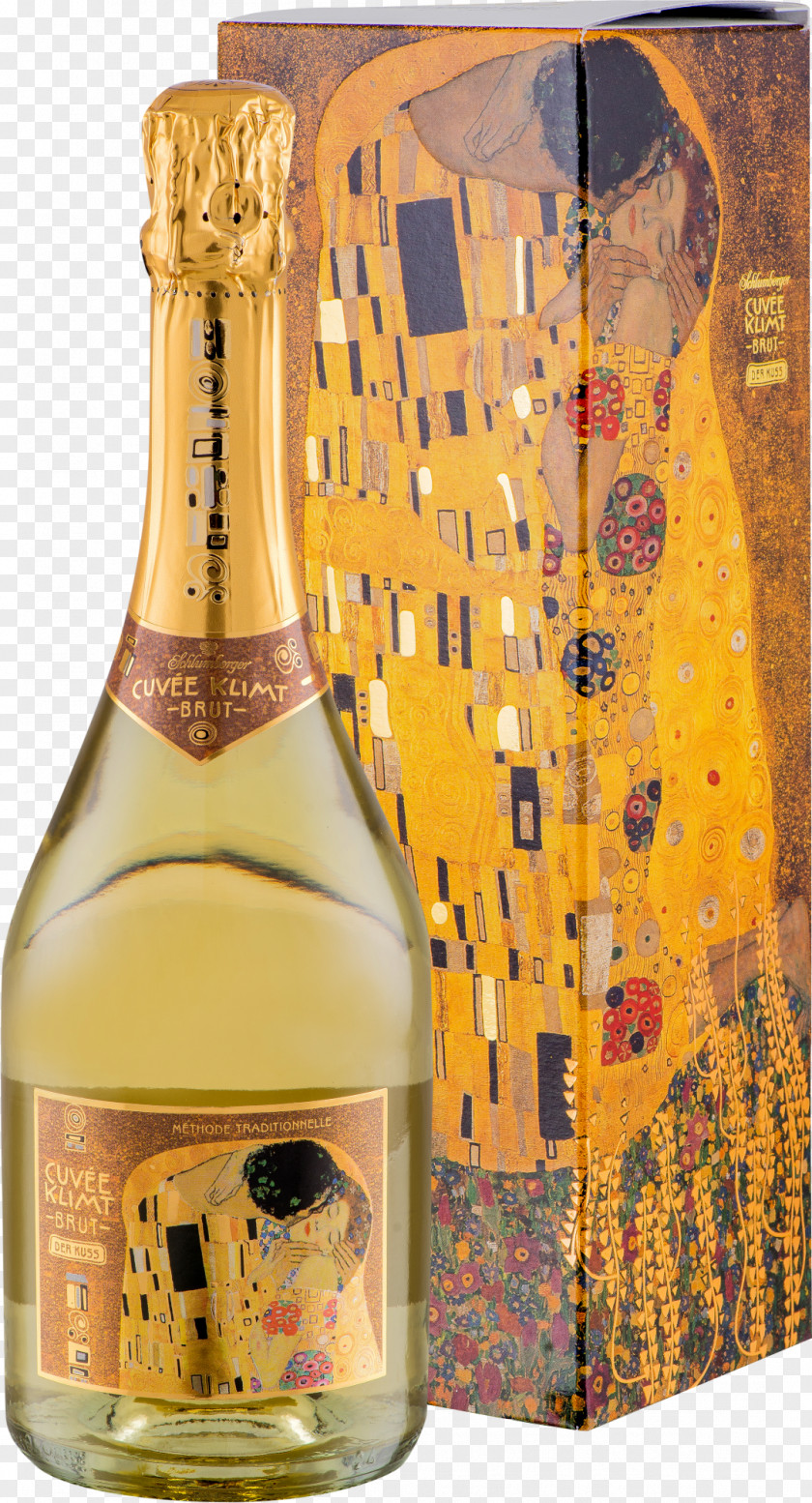 Champagne The Kiss Belvedere, Vienna Wine PNG