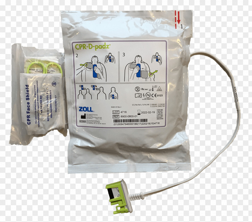 Defibrillator Automated External Defibrillators Electrode Cardiopulmonary Resuscitation Electric Battery PNG