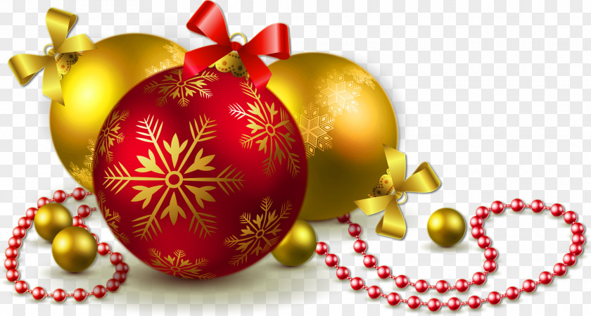 Gold And Red Transparent Christmas Balls Clipart Ornament Tree Clip Art PNG