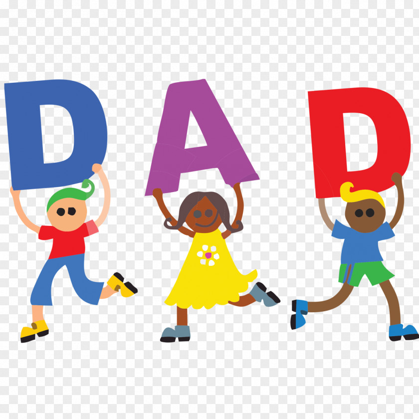 Fathers Day Pic Alphabet Child Clip Art PNG
