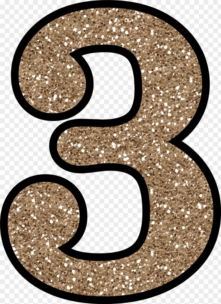 Gold Number Paper Glitter 0 Clip Art PNG