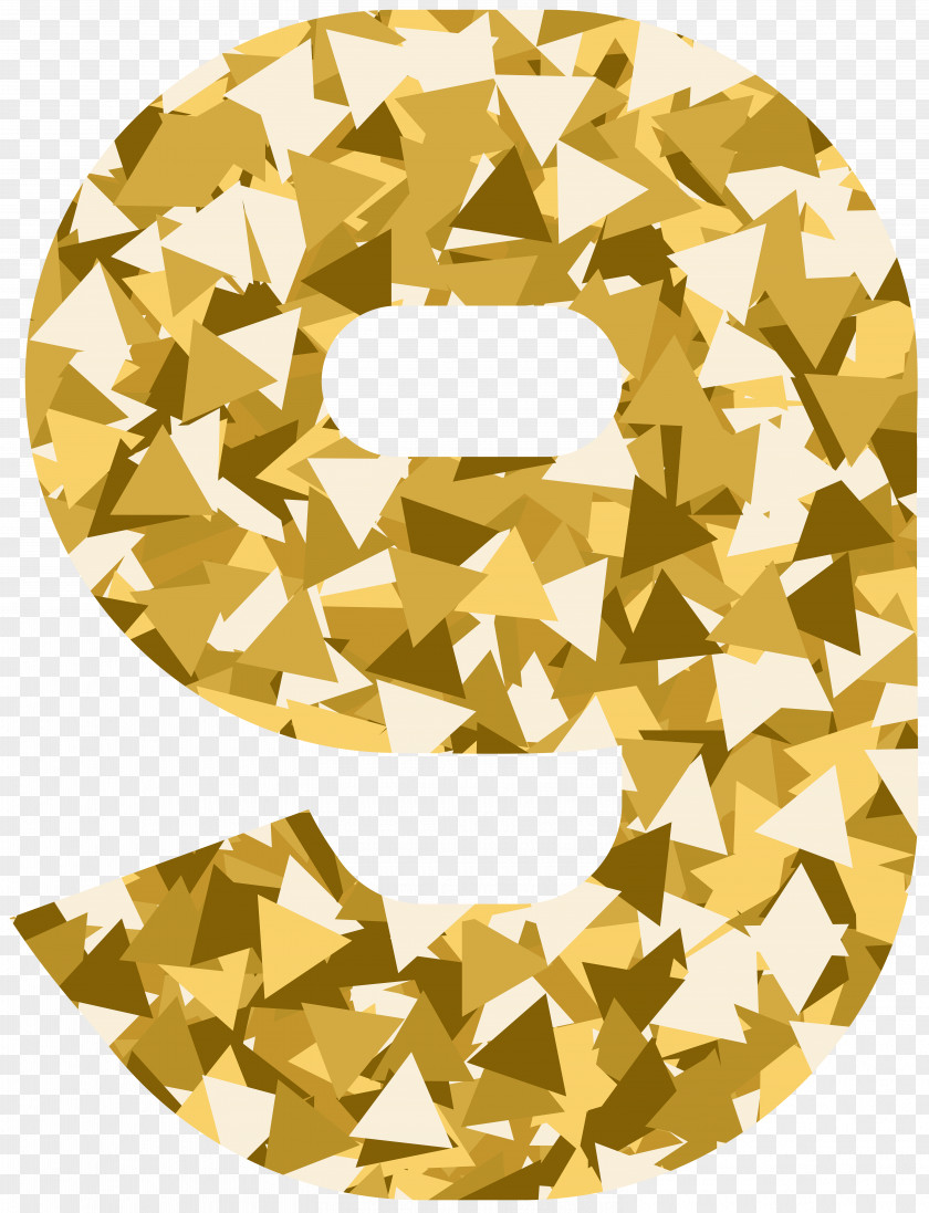 Mosaic Geometry Numerical Digit Clip Art PNG