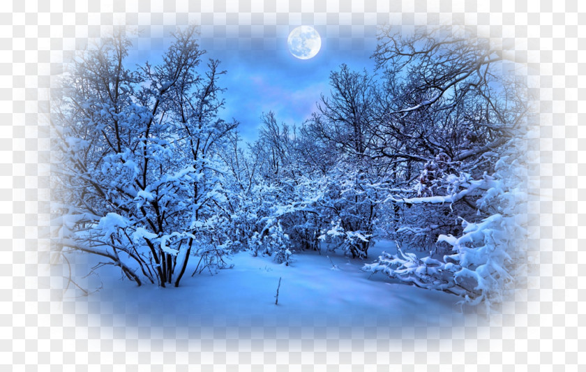 Natural Landscape Desktop Wallpaper Winter Night Sky PNG