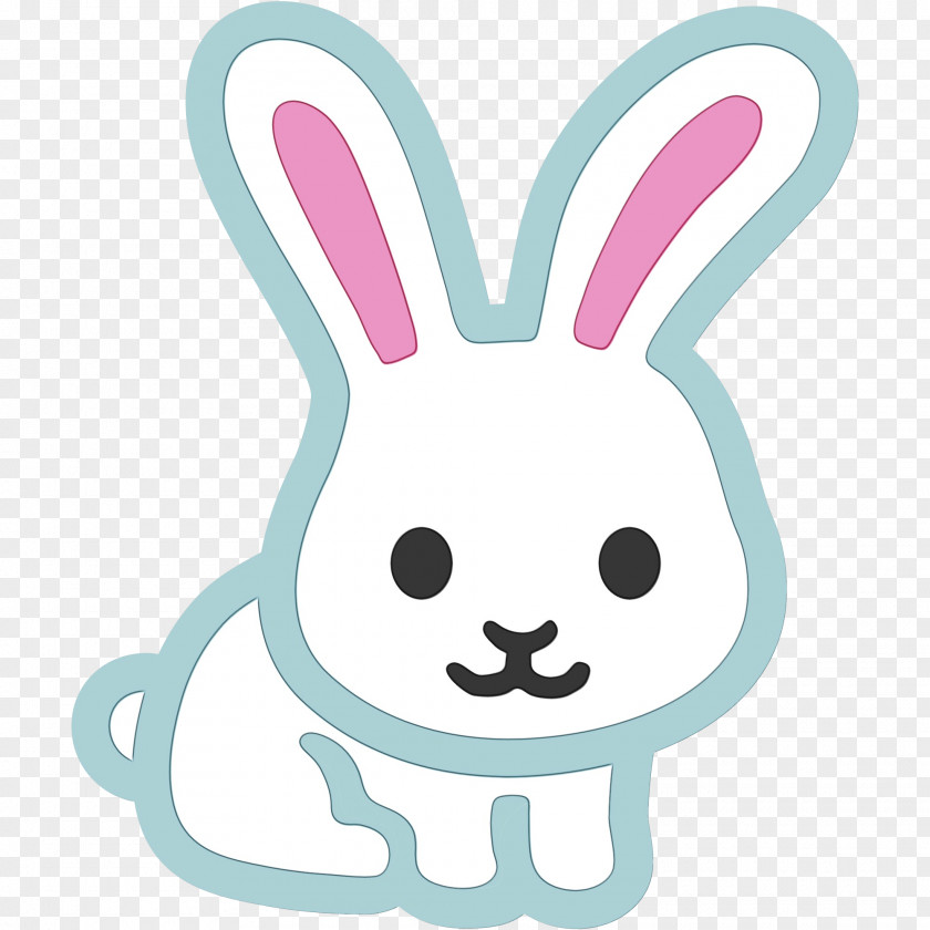 Smile Animation Easter Bunny Emoji PNG