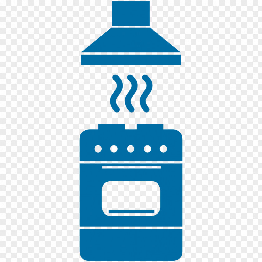 Water Bottle Blue House Logo PNG