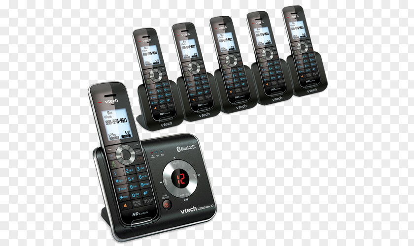 Answering Machine Feature Phone Machines Handset Digital Enhanced Cordless Telecommunications Vtech DS6472 PNG
