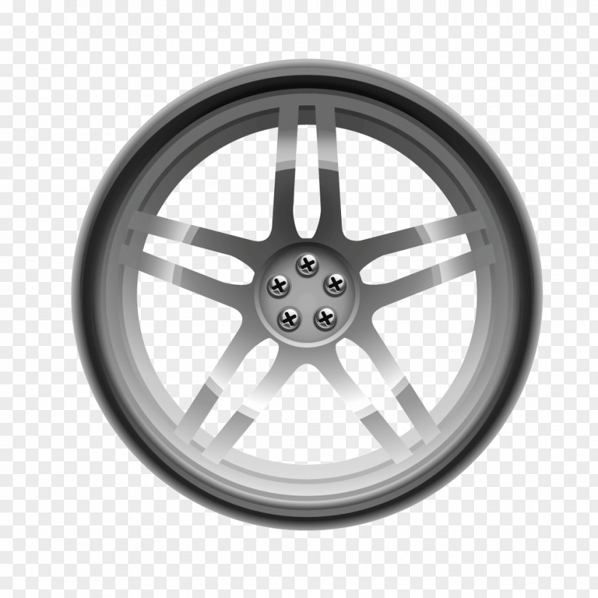 Automobile Wheel Hub Rims Car Parts Alloy Tire Rim PNG
