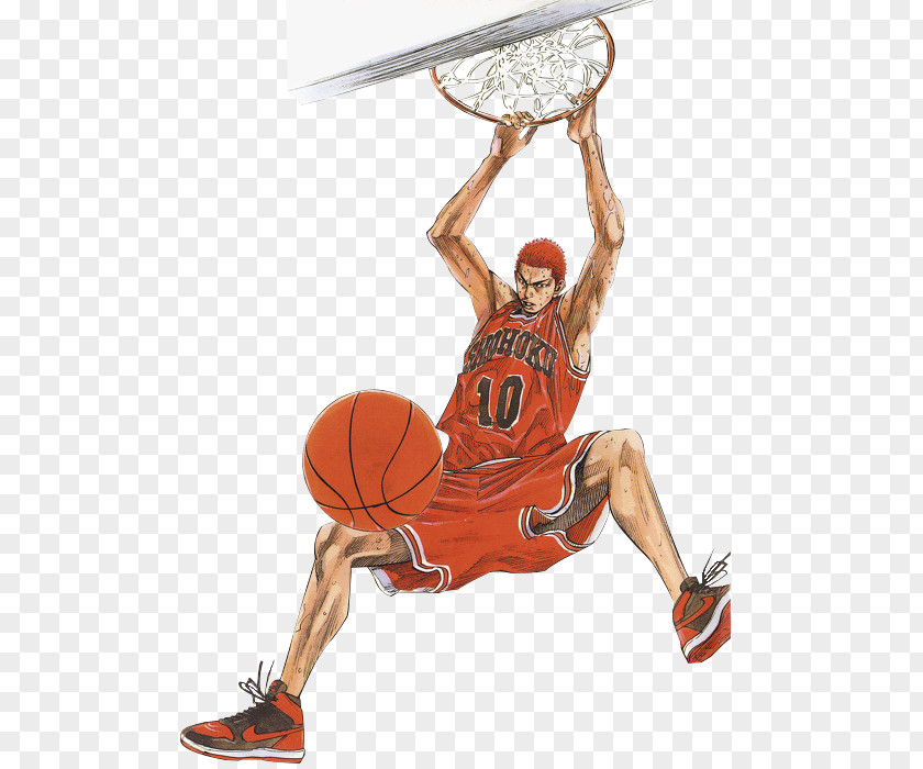 Cartoon Basketball Court Sakuragi Hanamichi Rukawa Kaede Slam Dunk PNG