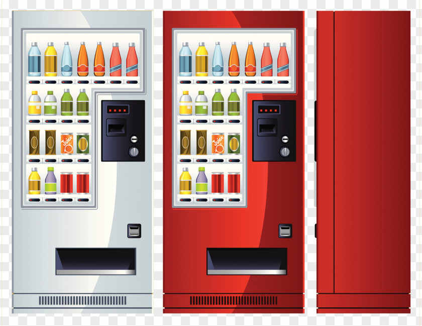 Drink Vending Machine Illustration Soft PNG