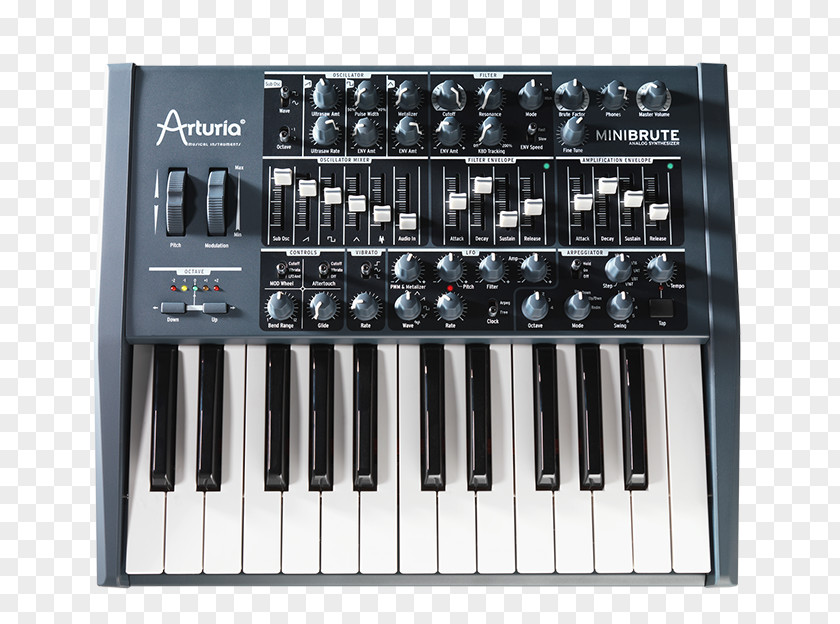 Modern Cv Arturia MiniBrute Steiner-Parker Synthacon Sound Synthesizers Analog Synthesizer PNG