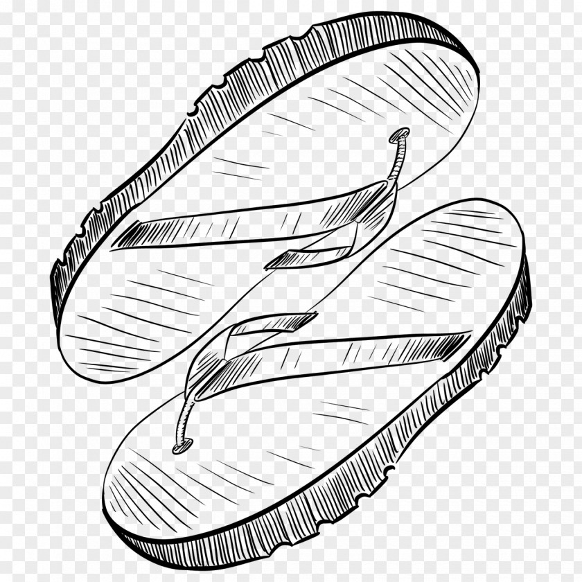 Sandal Flip-flops Footwear Coloring Book PNG