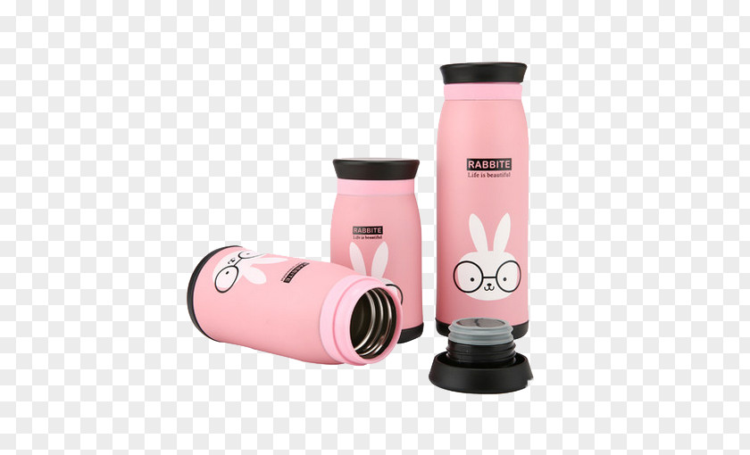 Chu Xuan Creative Cute Mug Bottle Vacuum Flask Stainless Steel Teacup PNG