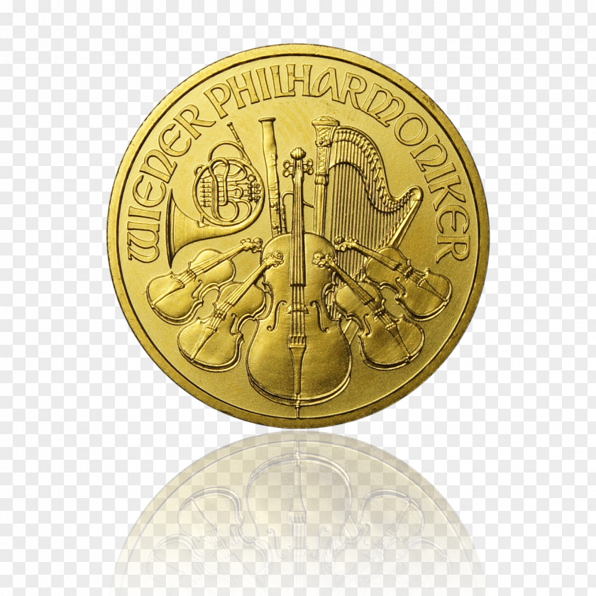 Coin Gold Vienna Philharmonic Silver PNG