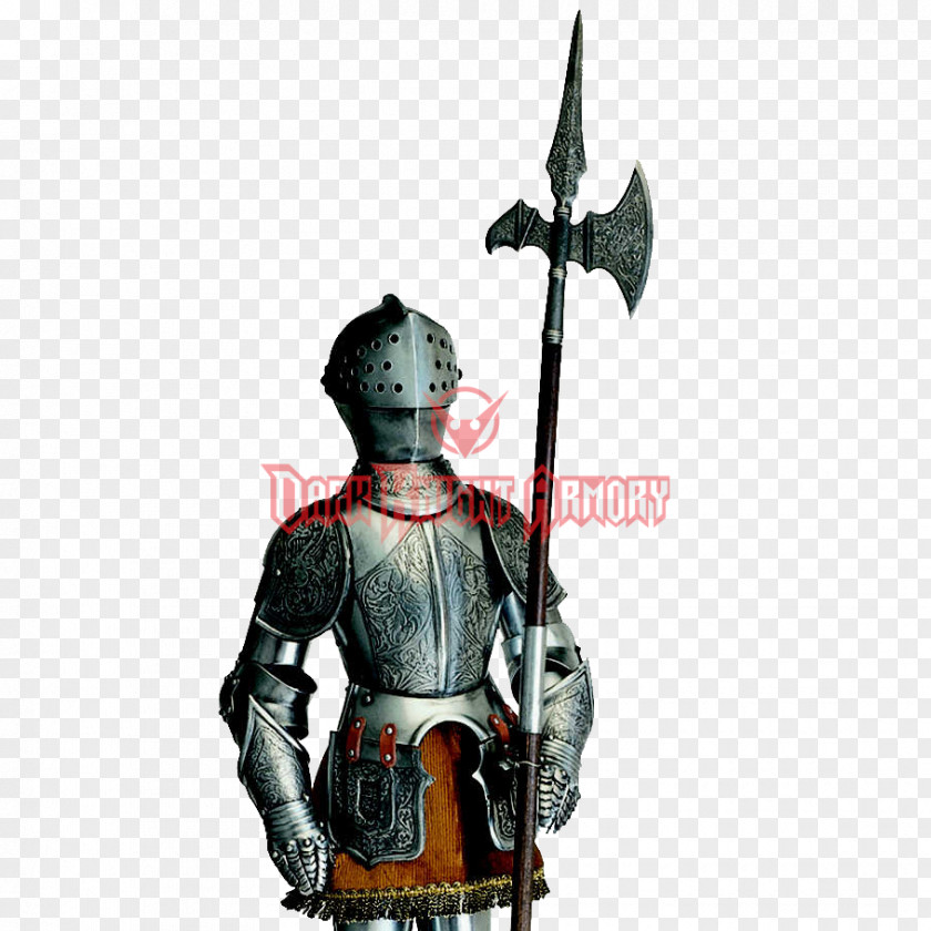 Halberd Middle Ages Plate Armour Body Armor Knight PNG