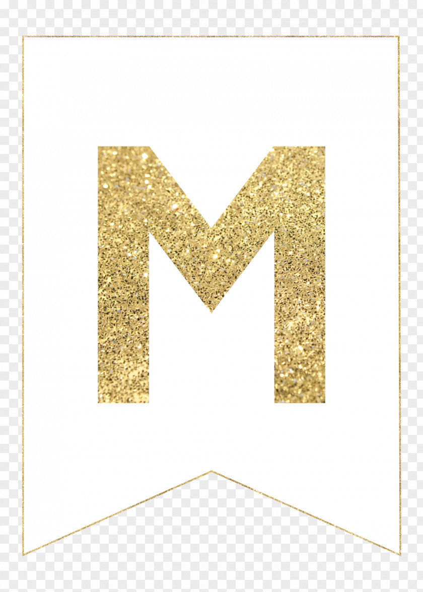 Letter Alphabet Paper Banner M PNG