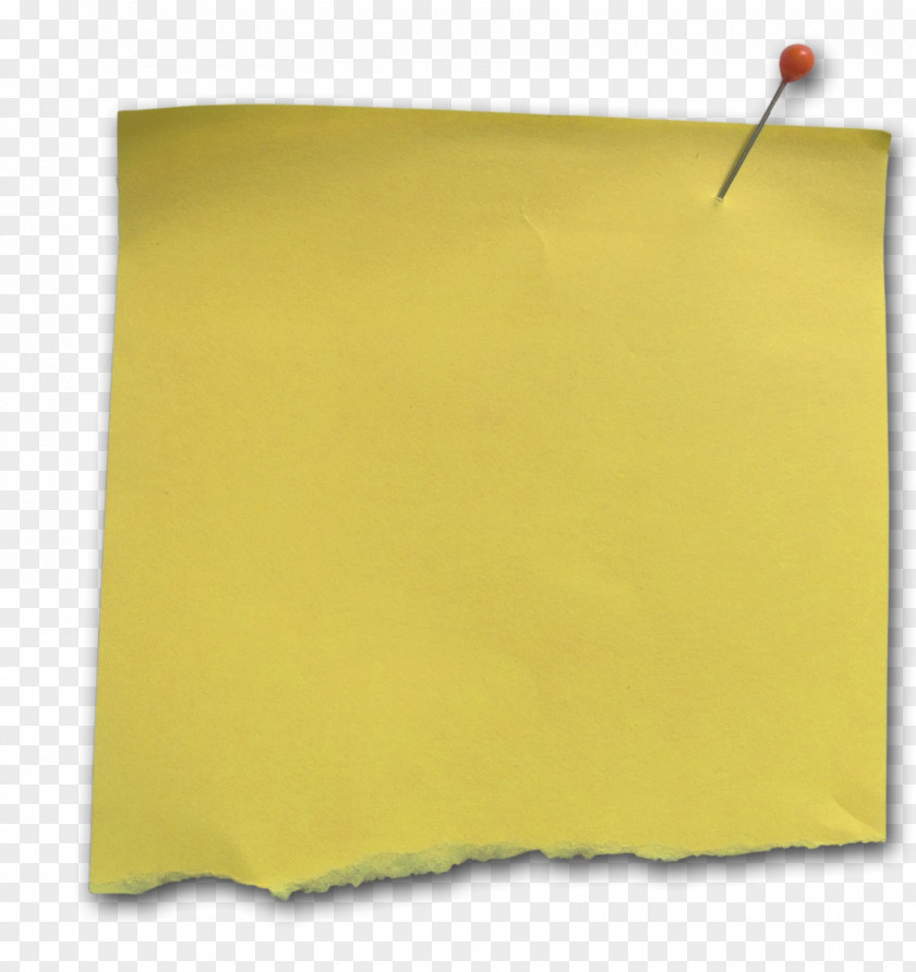 Paper Yellow Post-it Note Memorandum Material PNG