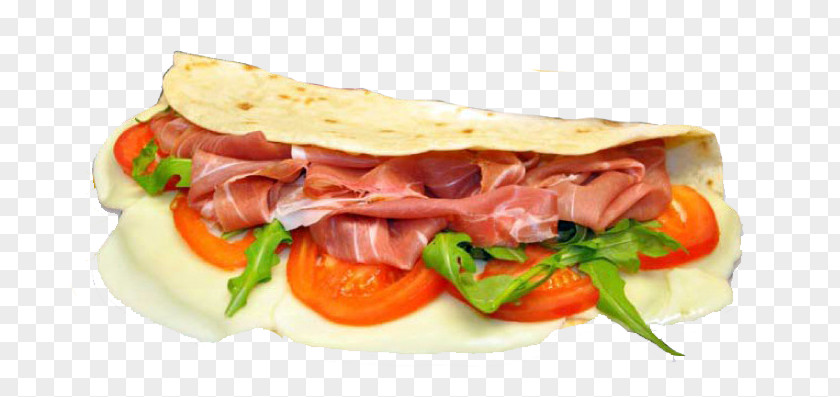 Piadina Breakfast Sandwich Hamburger Fast Food Ham And Cheese PNG