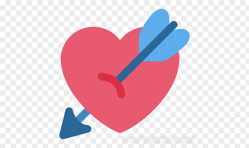 Piercing Heart Emoji Clip Art Image PNG