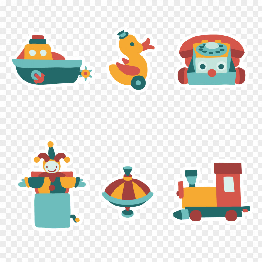 Vector Collection Of Children's Toys Kid Toy Set Child PNG