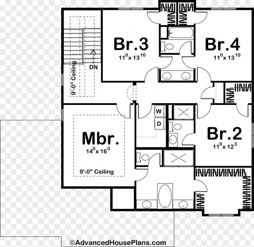 House Floor Plan Paper PNG