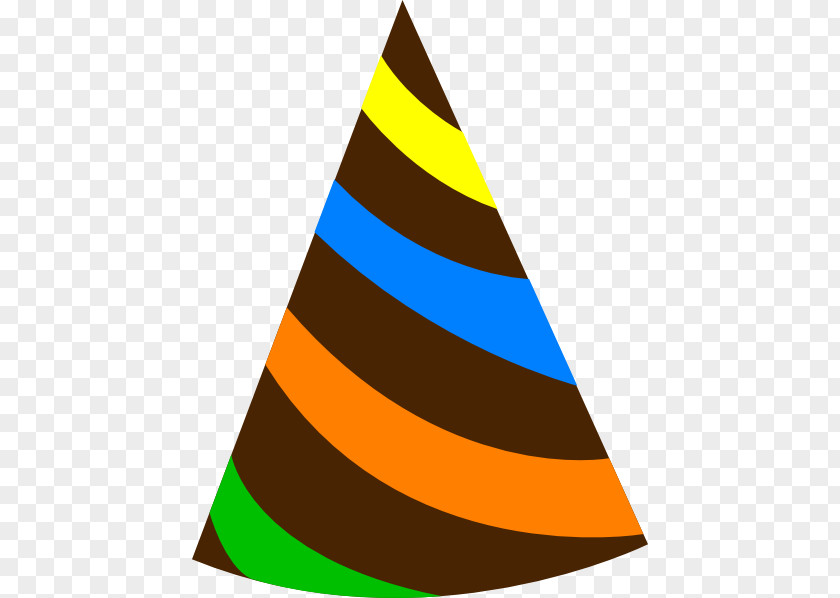 Rainbow Birthday Party Hat Clip Art PNG
