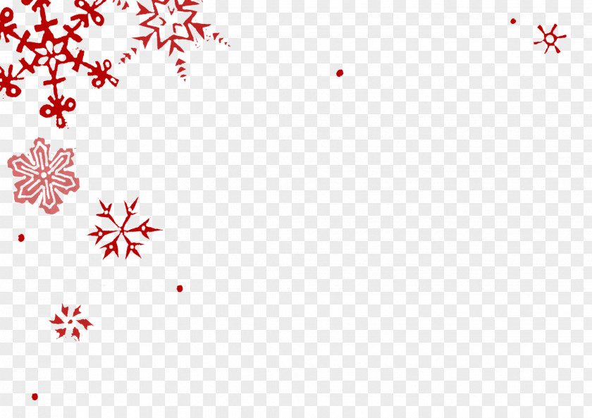 Snowflake Red Desktop Wallpaper PNG
