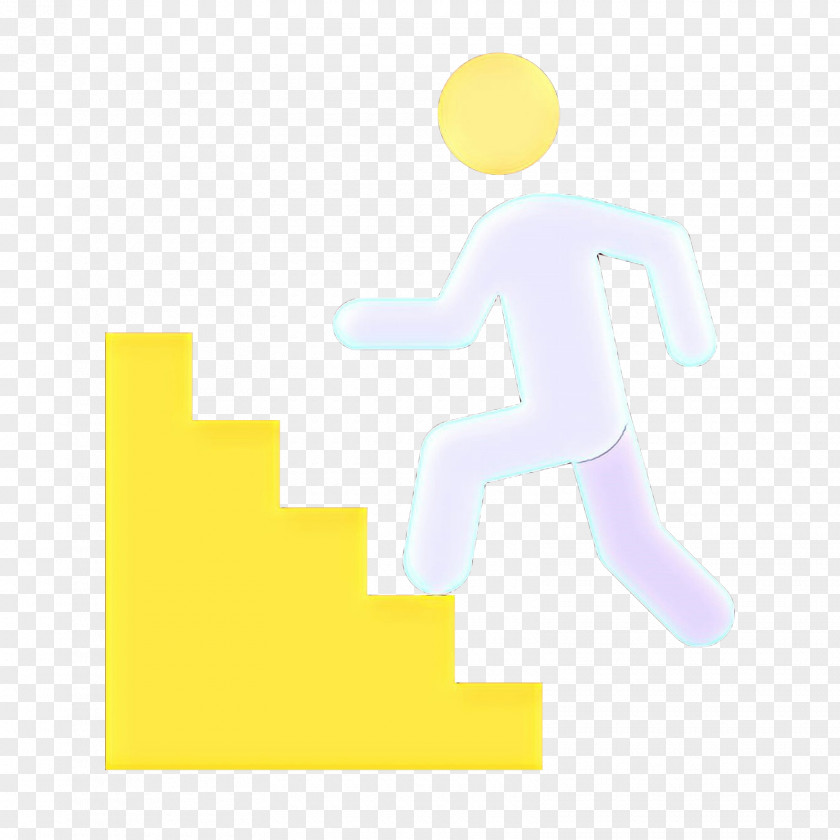 Yellow Icon Logo Running PNG