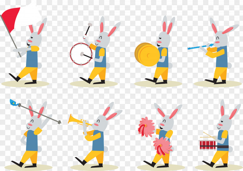 Animal Band Performance Musical Ensemble Orchestra Marching Clip Art PNG