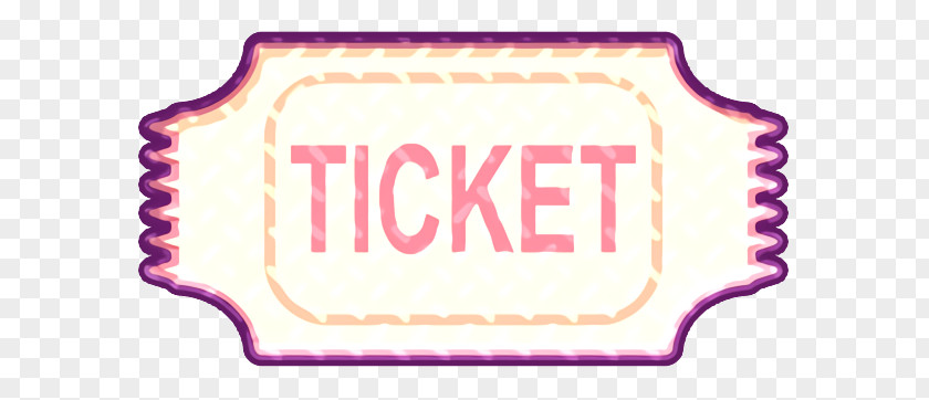 Magenta Label Ticket Icon PNG