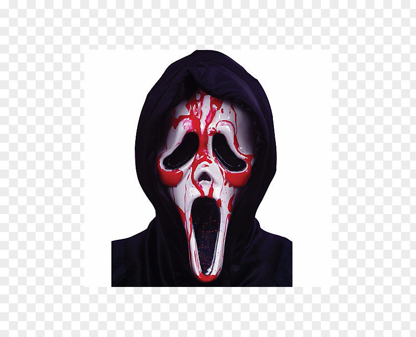 Mask Ghostface Scream Halloween Costume Theatrical Blood PNG