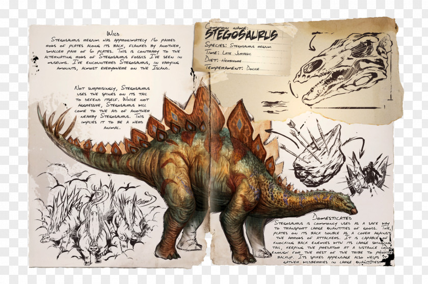 Ark Shell ARK: Survival Evolved Stegosaurus Allosaurus Therizinosaurus Triceratops PNG