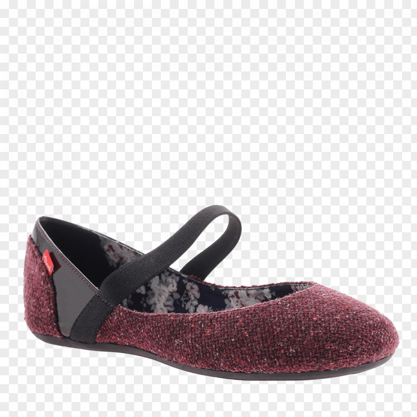 Ballet Flat Shoe Magenta PNG