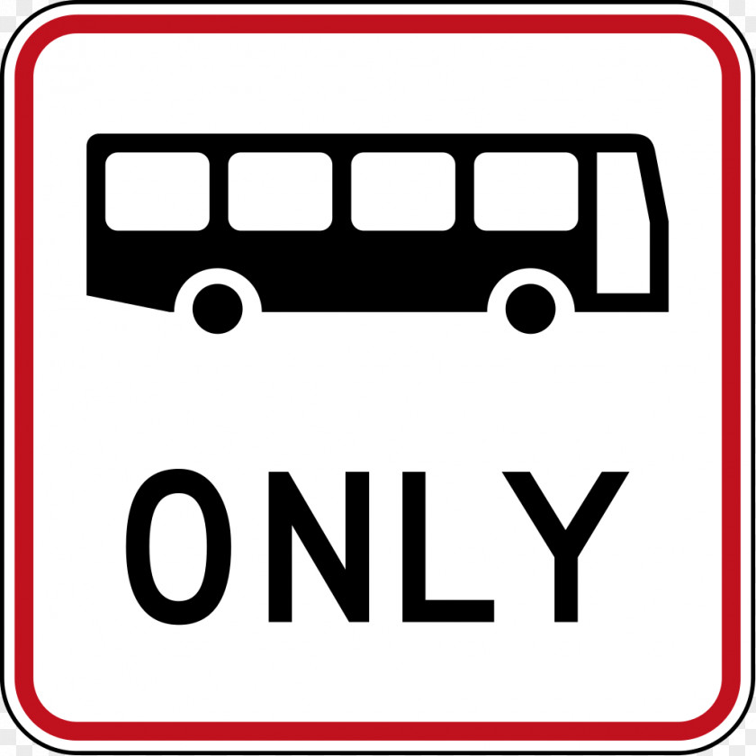 Prohibition Of Vehicles Bus Lane New Zealand NZ Transport Agency Traffic Sign PNG