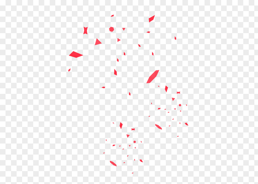 Red Confetti Paper PNG