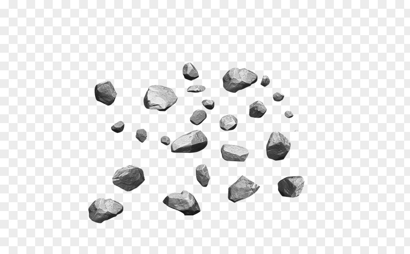 Small Crushed Stone Rock Gravel Computer File PNG